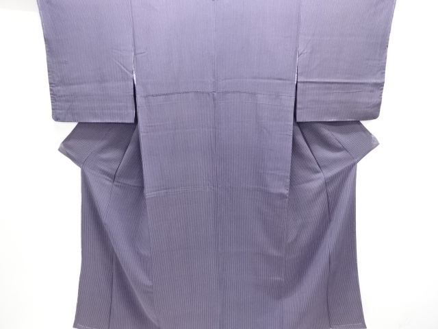 JAPANESE KIMONO / ANTIQUE KIMONO / TAISHO ROMAN STYLE / SILK / WOVEN STRIPE